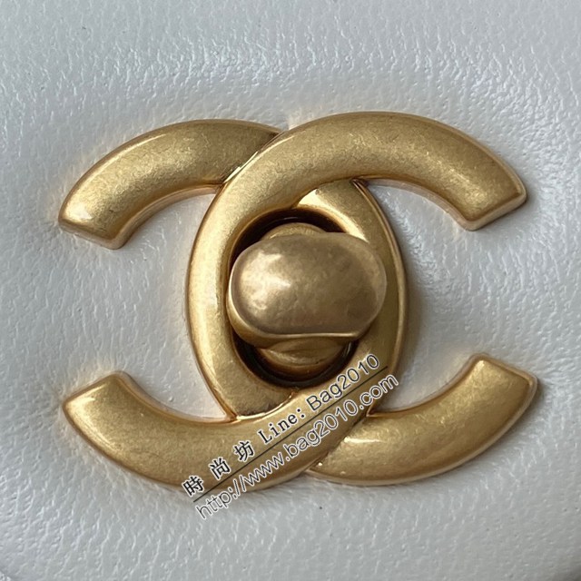 Chanel專櫃新款單肩斜挎鏈條女包 香奈兒AS1787爆款金屬cfmini口蓋包 djc6152